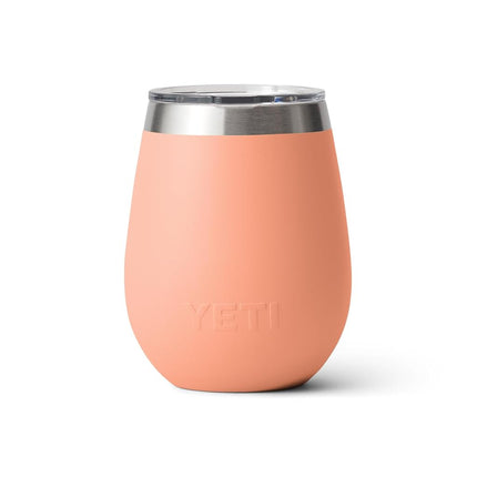 YETI Rambler 10 oz Wine Tumbler, Vacuum Insulated, Stainless Steel with MagSlider Lid, Lowcountry Peach