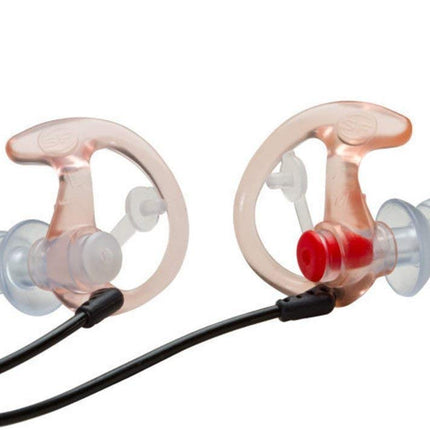 Surefire Sonic Ear Defenders EP3 Plus Noise Cancelling Headphones 24db NRR Hearing Protection for Shooting, Hunting or Construction, Ideal for Men, Women and Adults, Medium, Clear