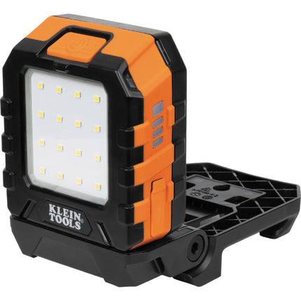 Klein Tools 56416 MODbox Rechargeable 1000-Lumen LED Area Work Light with Magnets, 3 Brightness Levels, 360-Degree Rotation, and Kickstand
