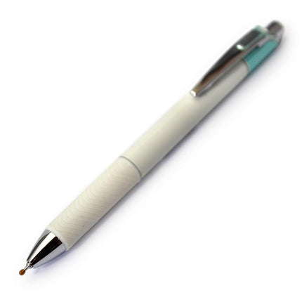 Pentel EnerGel Clena Retractable Liquid Gel Pen, 0.3mm Needle Tip, Black Ink, Mint Green Barrel BLN73LK-A