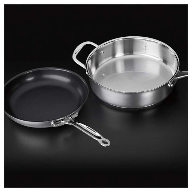 Batterie de cuisine Cuisinart Chef's Classic en acier inoxydable, 14 pièces, acier inoxydable