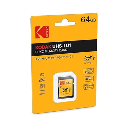Kodak Premium Memory Card 64GB, 85MBs Read Speed, 