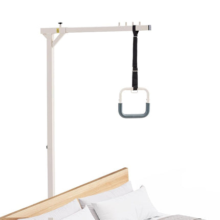 VEVOR Trapeze Bar for Bed Mobility, Heavy-Duty Steel Free Standing Trapeze Bar 250 LBS Weight Capacity, Hospital Bed Pull Up Assist for Elderly & Disabled, Ideal for Hospitals, Nursing Home, Home Care