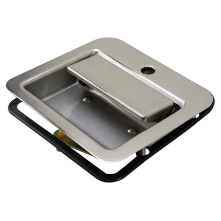 TRQ Front Left Exterior Door Handle Chrome Drivers Side Compatible with 1995-2002 Kenworth T300 2001-2004 T600A 1997-2002 T800