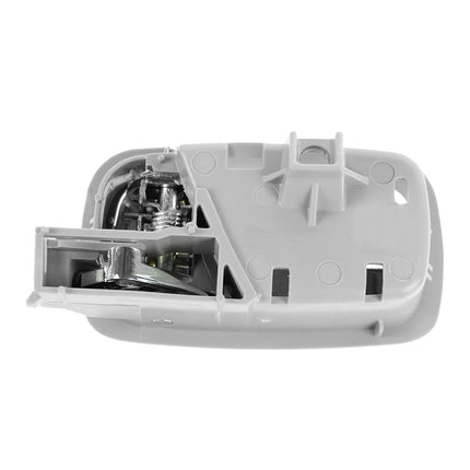 TRQ Door Handle Front Inner Inside Gray & Chrome Pair Set for 05-10 Chevy Cobalt