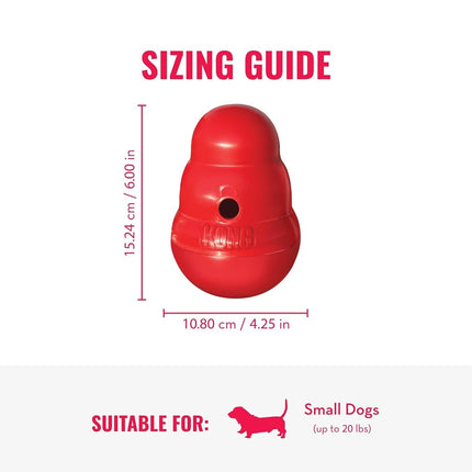 KONG Wobbler Interactive Food Dispensing Dog Toy, Small Dogs