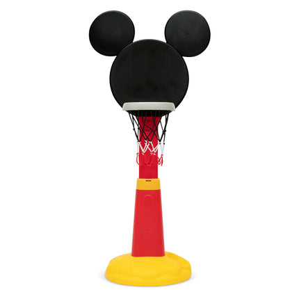Delta Children - Disney Mickey Mouse Plastic Basketball Set - Includes Basketball Hoop, 1 Basketball and Ball Pump, Red/Black