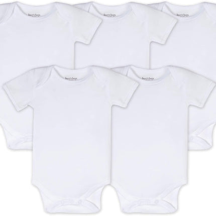 Burt's Bees Baby Baby Boys Bodysuits, Set of 5, 10