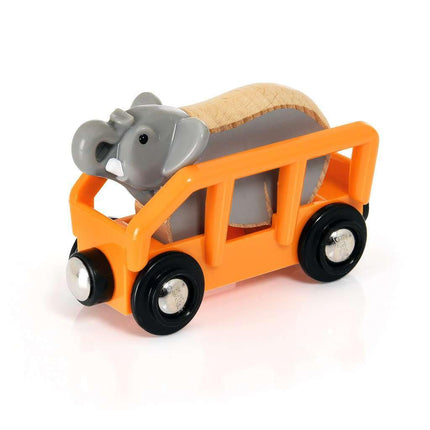 BRIO World Safari Adventure Train Set for Kids Age 3 Years Up - Wooden Railway Expansions and Accessories