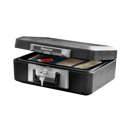 Coffre-fort ignifuge SentrySafe avec serrure à clé, coffre-fort portable avec poignée pour sécuriser les objets de valeur et les bijoux, 0,25 pied cube, 16 x 38,9 x 30,7 cm, 1160