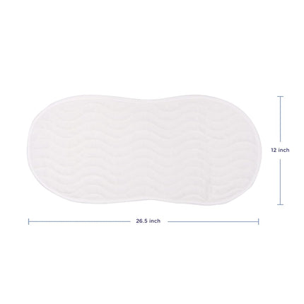 Ubbi Baby Reusable Changing Pad Covers, Easy to Clean, Waterproof, 4 Count