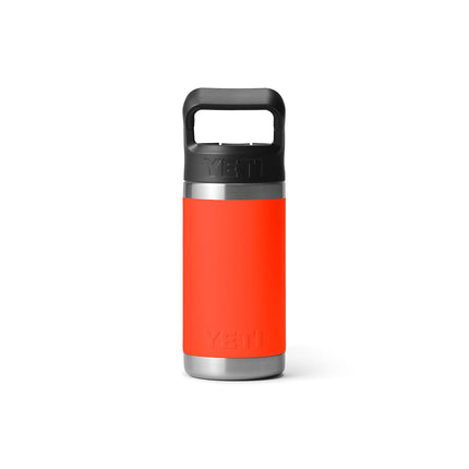 YETI Rambler Jr. 12 oz Kids Bottle, with Straw Cap, Solar Flare