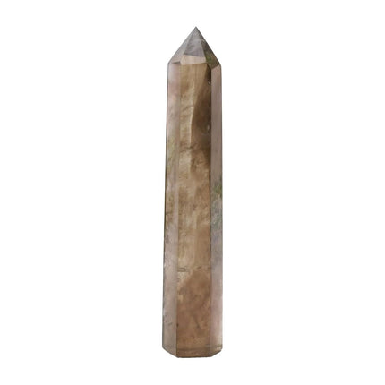 Apengshi 1PCS Natural Crystal Smoke Quartz Tower 5