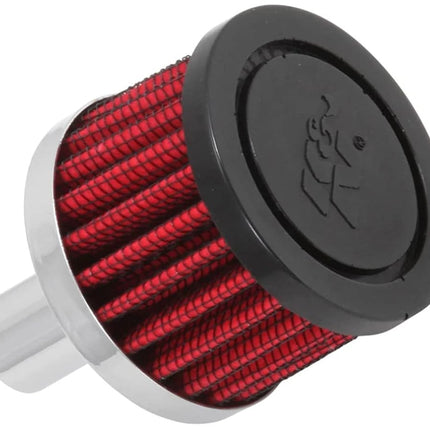 K&N Vent Air Filter/ Breather: High Performance, Premium, Washable, Replacement Engine Filter: Filter Height: 1.5 In, Flange Length: 1 In, Shape: Breather, 62-1020