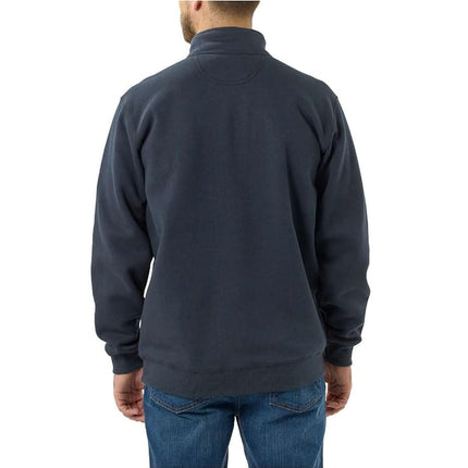 Carhartt Men's 105294 Loose Fit Midweight Quarter Zip Mock Neck Sweatshirt, New Navy, 3XL Tall