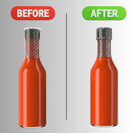 Tamper Seal Heat Shrink Neck Wrap Bands Perforated for Sealing Bottles [Many Different Sizes] (Pack of 250), C) Pack of 1,000 (Clear), 94 x 28 Fits 2" - 2 1/4" [50mm - 57mm]