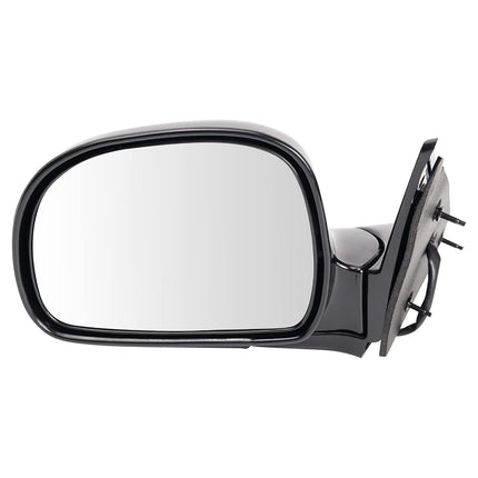 TRQ 2 Piece Driver and Passenger Side Mirror Assembly Set Electric Adjustment Non-Heated No Memory Black Compatible with 1998-1999 Chevy Blazer 1998 S10 Pickup S-15 Sonoma 1998-2000 GMC Jimmy