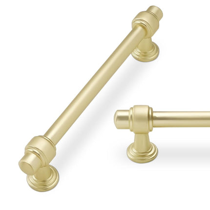 POVEFONK 10 Pack 6-1/4 Inch (160mm) Brushed Brass 