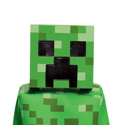 Disguise Official Deluxe Minecraft Creeper Costume Kids, Minecraft Costume with Mask Fancy Dress Up Outfit Halloween Birthday World Book Day Costumes for Boys Children Small