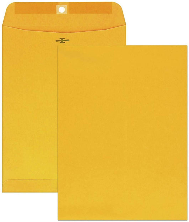 Mead Clasp Envelopes, Mailing Envelopes, 10” x 13” Manila Envelopes with Clasp Closure, Legal Size, Brown Kraft Paper Mailer for Filing, Shipping, Home Office, Business, School, 15 Pack (76022)