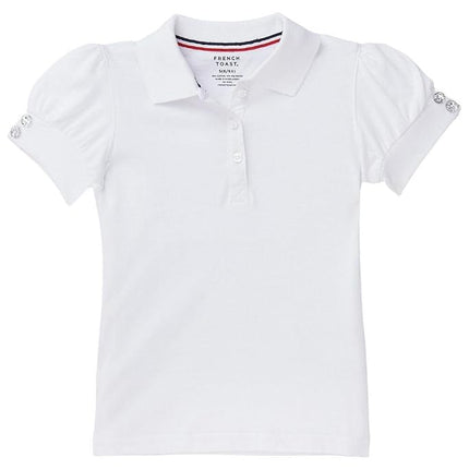 French Toast Girls Puff-Sleeve School Uniform Polo
