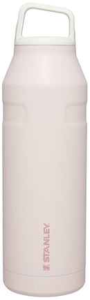 Stanley IceFlow Cap and Carry Water Bottle 50 oz | Wide Mouth Twist Lid | Lightweight and Leakproof for Travel and Sports | Insulated Stainless Steel | BPA-Free | Rose Quartz Glimmer