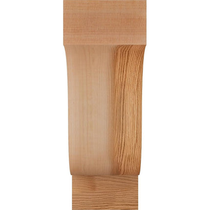 Ekena Millwork COR04X10X10NEW00SWR Newport Smooth Corbel, 3 1/2" Width x 10" Depth x 10" Height, Western Red Cedar