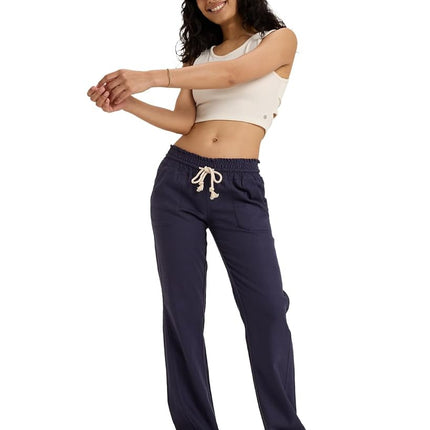 ROXY Women's Oceanside Pants, Mood Indigo, M UK