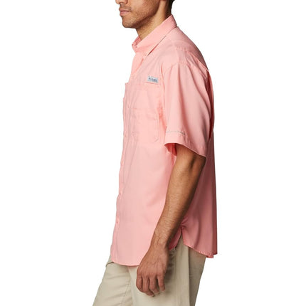 Columbia Men's PFG Tamiami II Short Sleeve Shirt, Sorbet, 2X