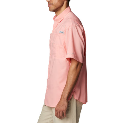 Columbia Men's PFG Tamiami II Short Sleeve Shirt, Sorbet, 2X