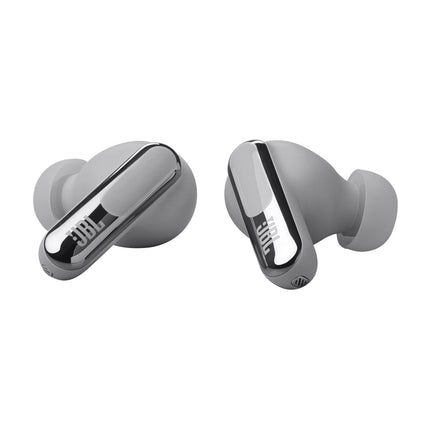 JBL Live Beam 3 - Auriculares intrauditivos de botón cerrados con cancelación de ruido, 48 horas de reproducción total, carga inalámbrica, 6 micrófonos para llamadas perfectas, conexión multipunto, resistencia IP55 al agua y al polvo