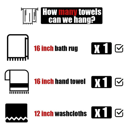 JQK Towel Bar Brushed Steel, 19 Inch 304 Stainless Steel Thicken 0.8mm Towel Rack Bathroom, Towel Holder Wall Mount, Useable Length 16 Inch TB110L16-BN