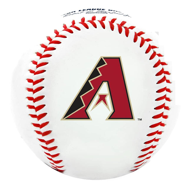 Rawlings MLB Arizona Diamondbacks Team Logo Baseball, Official, White