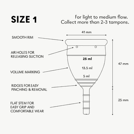 Lunette Menstrual Cup - Reusable Period Cup – Medical-Grade Silicone