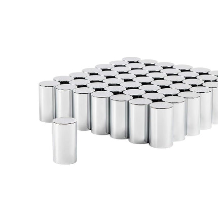 United Pacific 10568CB Cache-écrous cylindriques en plastique chromé 33 mm x 3-1/2", Push-On (Paquet de 60)