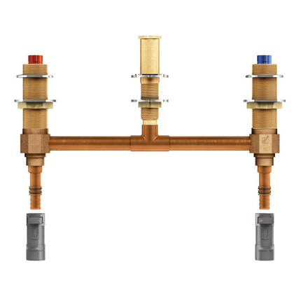 Moen 4797 Two Handle Roman Tub Valve with 10-Inch Centers 1/2-Inch PEX and 1/2-Inch CPVC Adapters