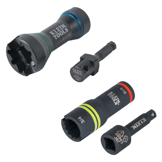Klein Tools 660KIT3 5-in-1 Mini Impact Socket and 