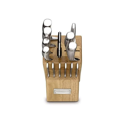 CUISINART C99SS-15P Ensemble de 15 pièces de couteaux en acier inoxydable avec bloc en bois, argent