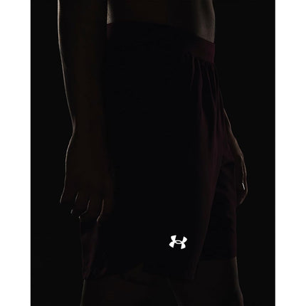 Under Armour Mens Launch 7 Shorts Maroon S