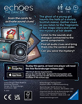 Ravensburger Echoes The Dancer - Immersive Audio Murder Mystery Game for Adults & Kids Age 14 Years Up - 1 to 6 Players