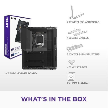 NZXT N7 Z890 - Intel Z890 LGA 1851 ATX Motherboard - Black