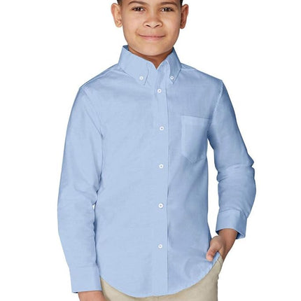 French Toast Men's Long Sleeve Oxford Shirt, Light