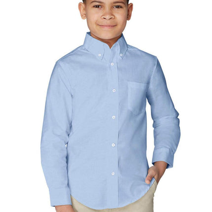 French Toast Husky Boys' Long Sleeve Oxford Shirt,