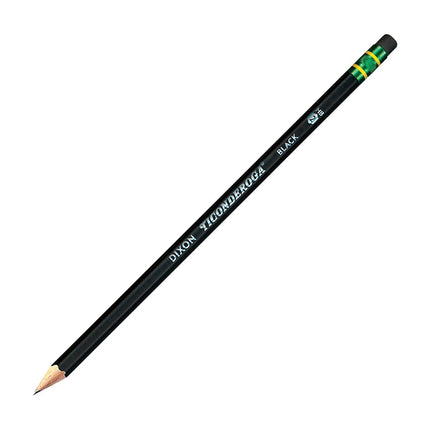 Dixon Ticonderoga Wood-Cased #2 Pencils, Box of 12, Black (13953)