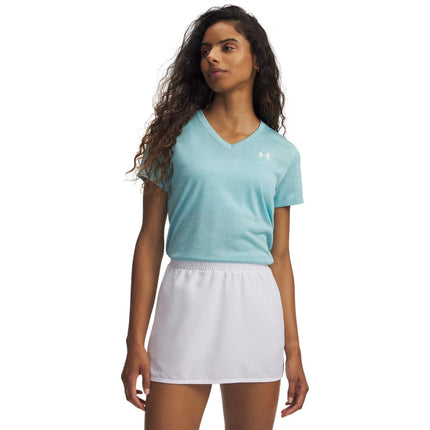 Under Armour Womens Tech Twist V-Neck T-Shirt Blue