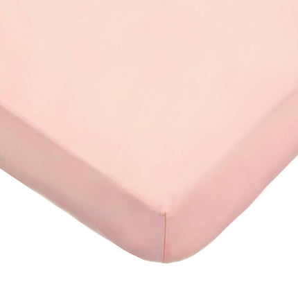 American Baby Printed 100% Natural Blush Cotton Jersey Knit Fitted Sheet, Playard, Blush, Soft Breathable, for Girls, 27 x 39 Inch (Pack of 1)