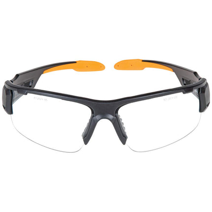 KLEIN TOOLS Safety Glasses, Professional PPE Protective Eyewear with Semi Frame and Clear Lens, Scratch Resistant and Anti-Fog 60161