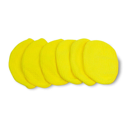 Invisible Glass 95182 - Fundas de microfibra de tejido de gofre de cambio rápido húmedo-seco, de repuesto, para limpieza de cristales, mini, paquete de 6, amarillo