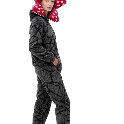 KSPAPITOHAL Demogorgon Onesie Adult One-Piece Costume Pajamas for Women and Men (Grey, 6 Years)