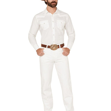 Wrangler Men's Original Fit Jean Jeans, White, 38W
